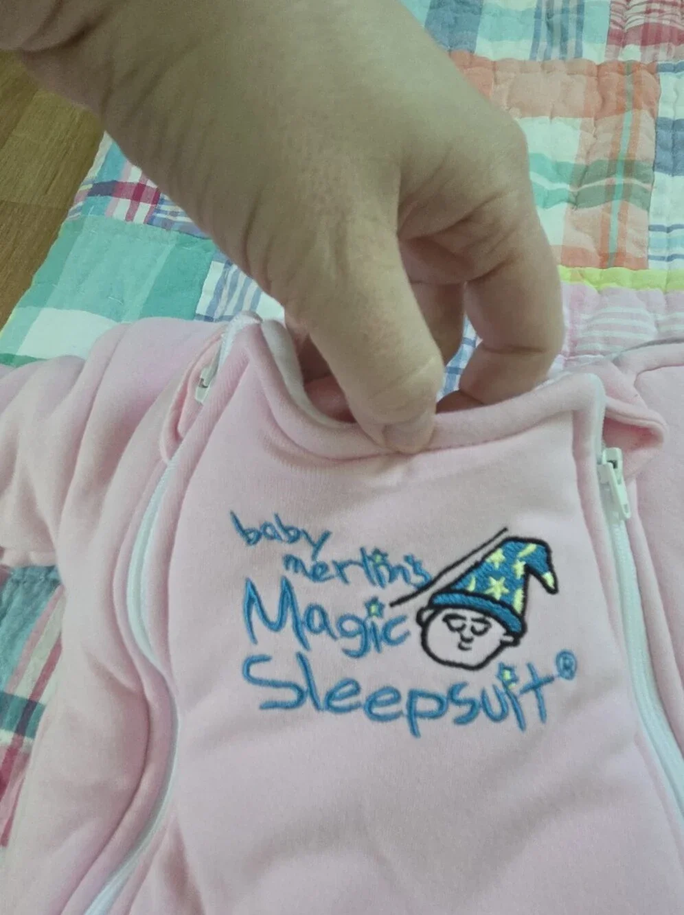 Baby Merlin Magic Sleepsuit, Size Small, Pink